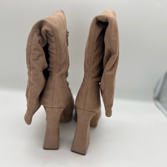 JESSICA SIMPSON Womens Beige 1" Platform Daniyah Heeled Boots 7.5 M - Picture 6 of 7